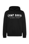 CAMP DAVID Sweatshirt  sort / hvid