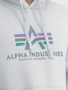 ALPHA INDUSTRIES Sweatshirt  grå / sort