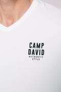 CAMP DAVID Bluser & t-shirts 'Jazz'  sort / hvid