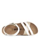 Bayton Sandaler med rem 'Denia'  guld / hvid