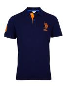 U.S. POLO ASSN. Bluser & t-shirts  blå / orange