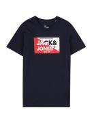 Jack & Jones Junior Shirts 'JJNOLAN'  navy / rød / offwhite