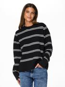 PIECES Pullover  sort / hvid