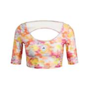 ADIDAS BY STELLA MCCARTNEY Funktionsbluse  gul / grå / pink / sort