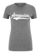 AÉROPOSTALE Shirts 'JUNE'  grå-meleret / hvid