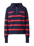 VERO MODA Pullover 'VMSaba'  navy / rød