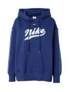 Nike Sportswear Sweatshirt 'PHNX FLC'  mørkeblå / hvid