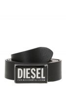 DIESEL Bælte 'B-GLOSSY II'  sort / hvid