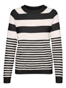 VERO MODA Pullover 'VMHAPPINESS'  creme / sort