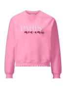 Rich & Royal Sweatshirt  lys pink / mørkerød / hvid