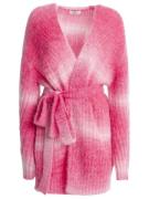 Influencer Cardigan  pink / hvid