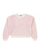 UNITED COLORS OF BENETTON Pullover  lyserød / hvid