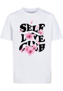 Mister Tee Shirts 'Self Love Club'  lyserød / sort / hvid