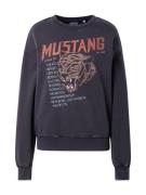 MUSTANG Sweatshirt 'Salida'  brun / lys rød / sort / offwhite