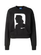 KARL LAGERFELD JEANS Sweatshirt  sort / hvid