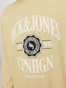 JACK & JONES Sweatshirt  beige / sort / hvid