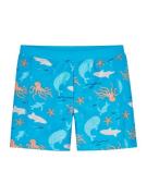 PLAYSHOES Badeshorts 'Meerestiere'  turkis / orange / hvid