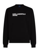 KARL LAGERFELD JEANS Sweatshirt  sort / hvid