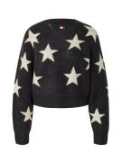 Tommy Jeans Pullover  ecru / sort