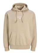 JACK & JONES Sweatshirt 'JPRBLUAXTON'  taupe / hvid