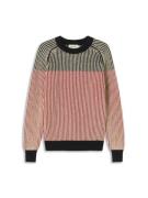 Thinking MU Pullover 'Nur'  beige / rød / sort