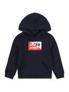 Jack & Jones Junior Sweatshirt 'JJNOLAN'  navy / rød / hvid