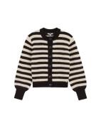 WE Fashion Cardigan  sort / hvid