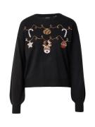 VERO MODA Pullover 'VMGARLAND'  brun / rød / sort / hvid