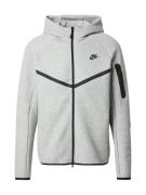 Nike Sportswear Sweatshirt 'TECH FLEECE'  mørkegrå / grå-meleret / sor...