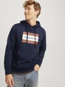 JACK & JONES Sweatshirt  navy / brun / sort / hvid