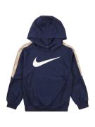 Nike Sportswear Sweatshirt 'CLUB+'  navy / taupe / hvid