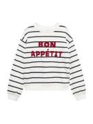 MANGO KIDS Sweatshirt 'APPETIT'  carminrød / sort / hvid