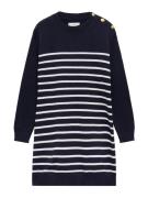 MANGO KIDS Kjole 'AMELIE'  navy / hvid