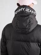 Tommy Jeans Vinterjakke  sort / hvid