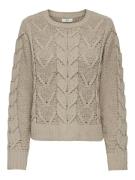 JDY Pullover 'JDYJOSIA FAY'  mørkebeige