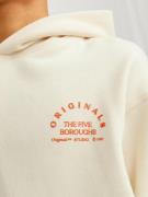 Jack & Jones Junior Sweatshirt 'JORBrooklyn'  creme / rød