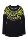 Ulla Popken Pullover  gul / lime / sort