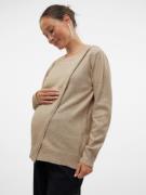 MAMALICIOUS Pullover 'MLNEWANNE'  lysebrun