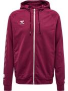 Hummel Sportssweatjakke 'Move'  bordeaux / hvid