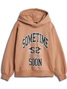 SOMETIME SOON Sweatshirt  orange / sort / hvid