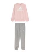 ADIDAS SPORTSWEAR Træningsdragt 'Essentials'  grå-meleret / lys pink /...