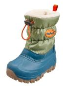 PLAYSHOES Snowboots  oliven / petroleum / orange