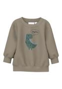 NAME IT Sweatshirt 'NBMVONNE'  mørkebeige / lyseblå / mørkeblå / grøn