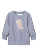 NAME IT Sweatshirt 'NBFVRILLIE'  lyseblå / blomme / sort / hvid