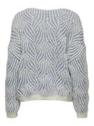 ONLY Pullover 'ONLELIN'  blå / hvid