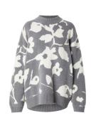 Monki Pullover  grå / hvid