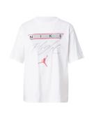 Jordan Shirts 'Flight Heritage'  sølvgrå / grenadine / hvid