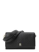 TOMMY HILFIGER Skuldertaske 'Debossed'  sort