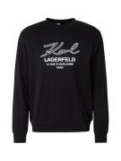 Karl Lagerfeld Sweatshirt  sort / hvid