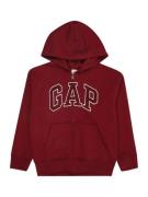 GAP Sweatjakke 'HERITAGE'  rød / mørkerød / hvid